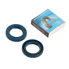 Сальник полуоси ВАЗ 2101-07, 2121, 30х45х8 мм, (к-т 2шт.) (NBR-440 обрезиненный синий, реверсивная насечка) КРТ