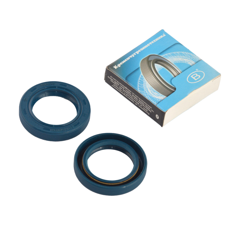 Сальник полуоси ВАЗ 2101-07, 2121, 30х45х8 мм, (к-т 2шт.) (NBR-440 обрезиненный синий, реверсивная насечка) КРТ Сальник полуоси ВАЗ 2101-07, 2121, 30х45х8 мм, (к-т 2шт.) (NBR-440 обрезиненный синий, реверсивная насечка) КРТ