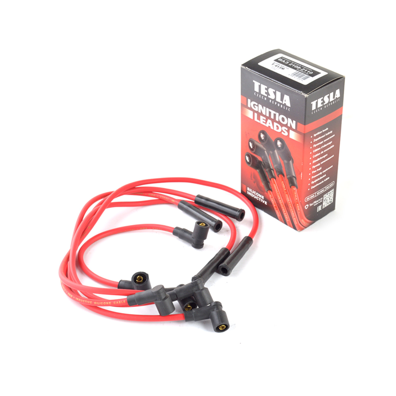 Провод высоковольтный ВАЗ 2108-10 карб. к-т., суп/силикон, TESLA Провод высоковольтный ВАЗ 2108-10 карб. к-т., суп/силикон, TESLA