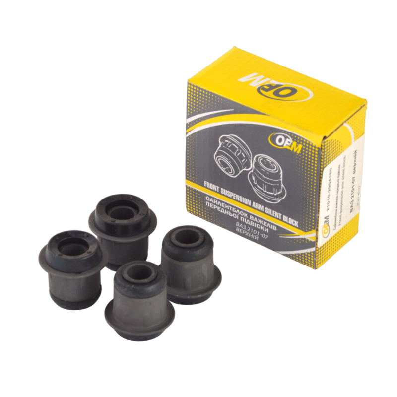 Сайлентблок рычагов передней подвески ВАЗ 2101-07 верхний (к-т 4 шт.), Экстрим кор.уп., ОЕМ Сайлентблок рычагов передней подвески ВАЗ 2101-07 верхний (к-т 4 шт.), Экстрим кор.уп., ОЕМ
