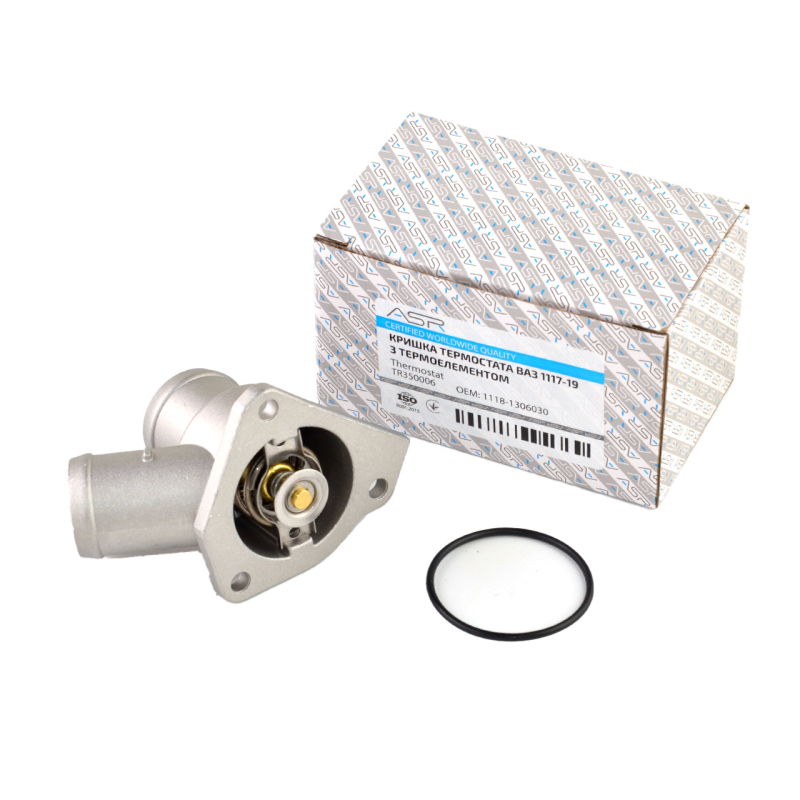 Крышка термостата ВАЗ 1117-19 с термоэлементом, ASR Крышка термостата ВАЗ 1117-19 с термоэлементом, ASR