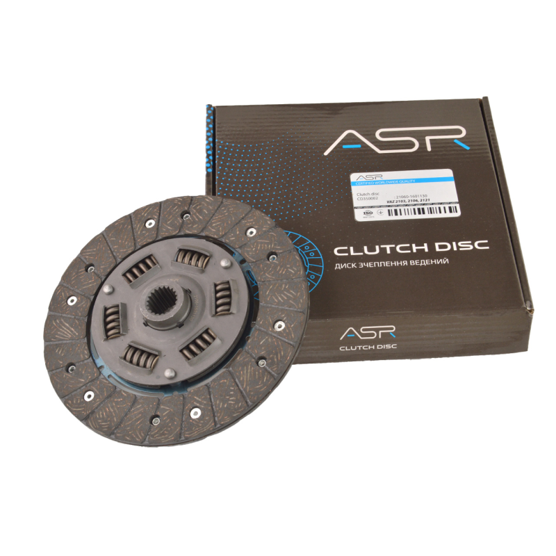 Диск сцепления ведомый ВАЗ 2103, 2106, 2121, кор. уп., ASR