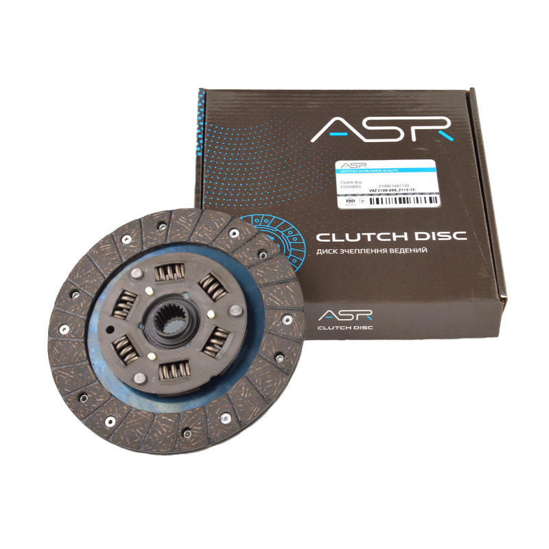 Диск сцепления ведомый ВАЗ 2108-099, 2113-15, кор. уп., ASR