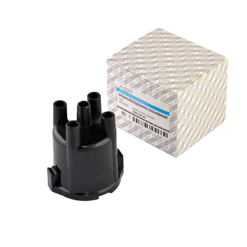 Крышка распределителя зажигания ВАЗ 2101-07 бесконт., ASR Крышка распределителя зажигания ВАЗ 2101-07 бесконт., ASR