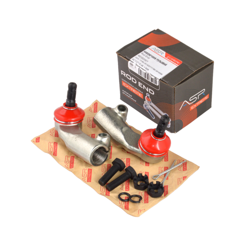 Наконечник рулевой ВАЗ 1117-19, (лев. + прав.) наружный, с крепежом, кор.уп. полиуретан. пыльник ASR EXTREME Наконечник рулевой ВАЗ 1117-19, (лев. + прав.) наружный, с крепежом, кор.уп. полиуретан. пыльник ASR EXTREME