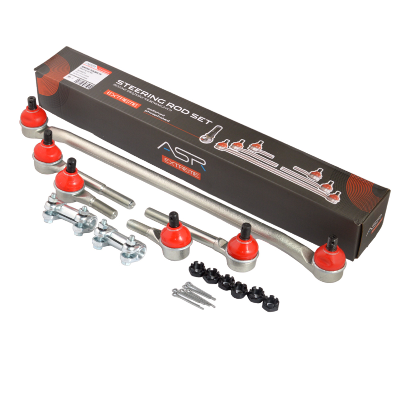 Комплект рулевых тяг ВАЗ 2121-213 со сгонами, кор. уп. «трапеция» с полиуретановыми пыльниками, ASR EXTREME Комплект рулевых тяг ВАЗ 2121-213 со сгонами, кор. уп. «трапеция» с полиуретановыми пыльниками, ASR EXTREME