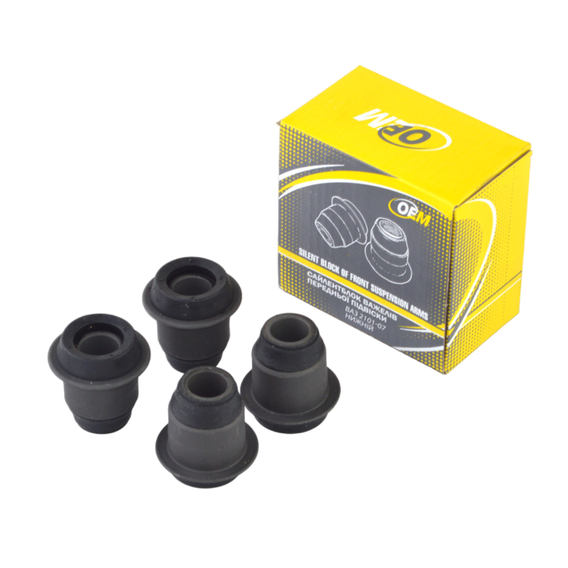 Сайлентблок рычагов передней подвески ВАЗ 2101-07 нижний, ВАЗ 2121-21213 верхний (к-т 4 шт.) Экстрим,ОЕМ Сайлентблок рычагов передней подвески ВАЗ 2101-07 нижний, ВАЗ 2121-21213 верхний (к-т 4 шт.) Экстрим,ОЕМ