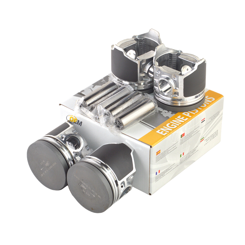 Поршень двигателя ВАЗ 2101 (76,8)(+0,80)(поршень, палец) анодированные (к-т 4 шт.), ОЕМ Поршень двигателя ВАЗ 2101 (76,8)(+0,80)(поршень, палец) анодированные (к-т 4 шт.), ОЕМ