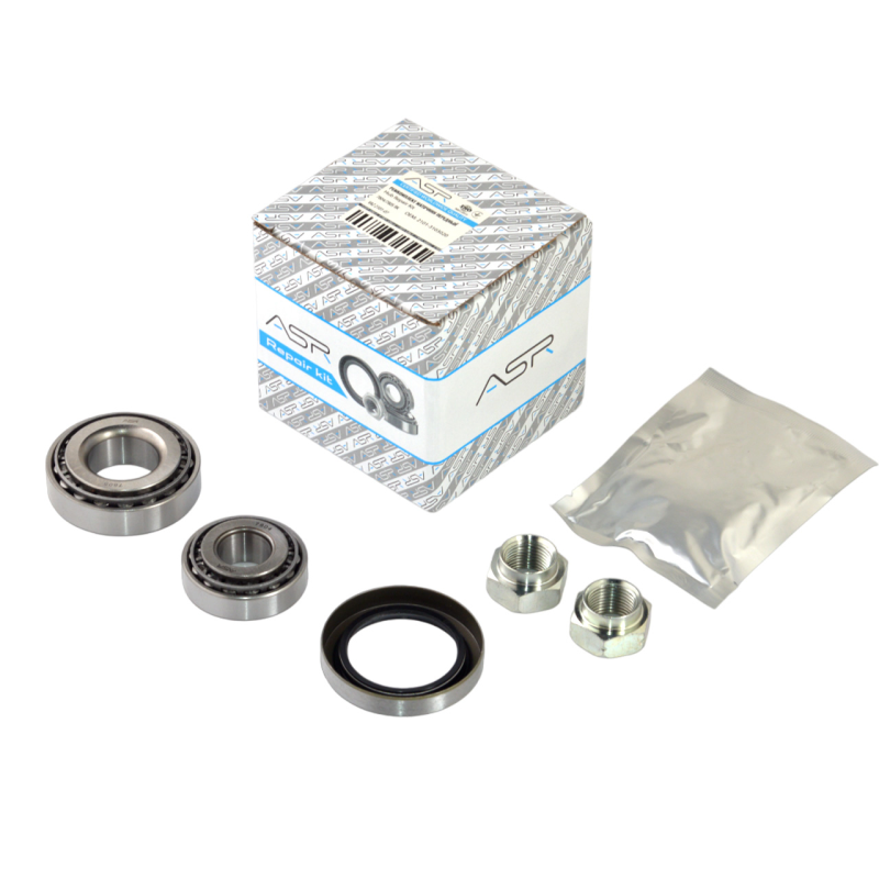 Ремкомплект ступицы ВАЗ 2101-07 (подшипник -2шт, сальник - 1шт., гайка ступицы -2шт., смазка), ASR Ремкомплект ступицы ВАЗ 2101-07 (подшипник -2шт, сальник - 1шт., гайка ступицы -2шт., смазка), ASR