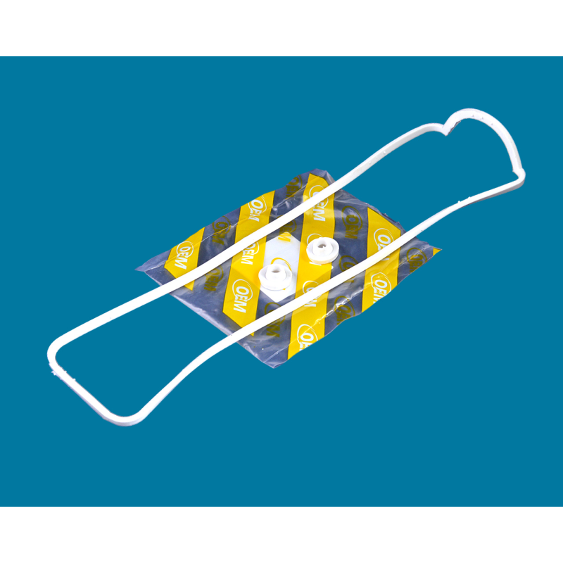 Прокладка клапанной крышки ВАЗ 1117-19, 2108-12, 2170, 2190 8 кл. силиконовая белая с втулками (2шт.), ОЕМ Прокладка клапанной крышки ВАЗ 1117-19, 2108-12, 2170, 2190 8 кл. силиконовая белая с втулками (2шт.), ОЕМ