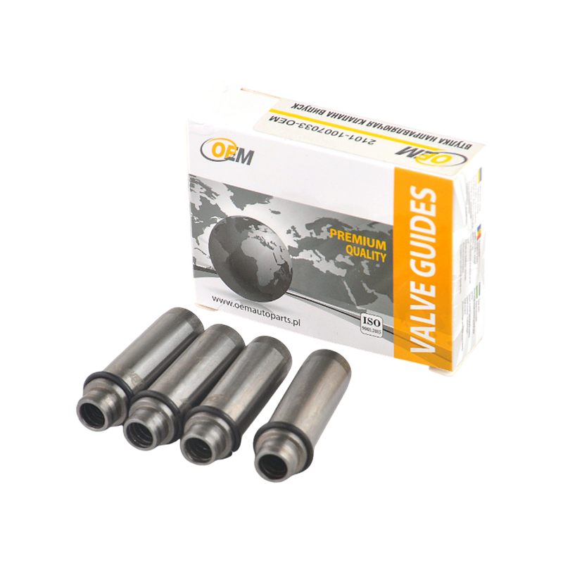 Втулка направляющая клапана ВАЗ 2101-07, 2121 выпуск (к-т) в уп. с проточкой под сальник, ОЕМ Втулка направляющая клапана ВАЗ 2101-07, 2121 выпуск (к-т) в уп. с проточкой под сальник, ОЕМ