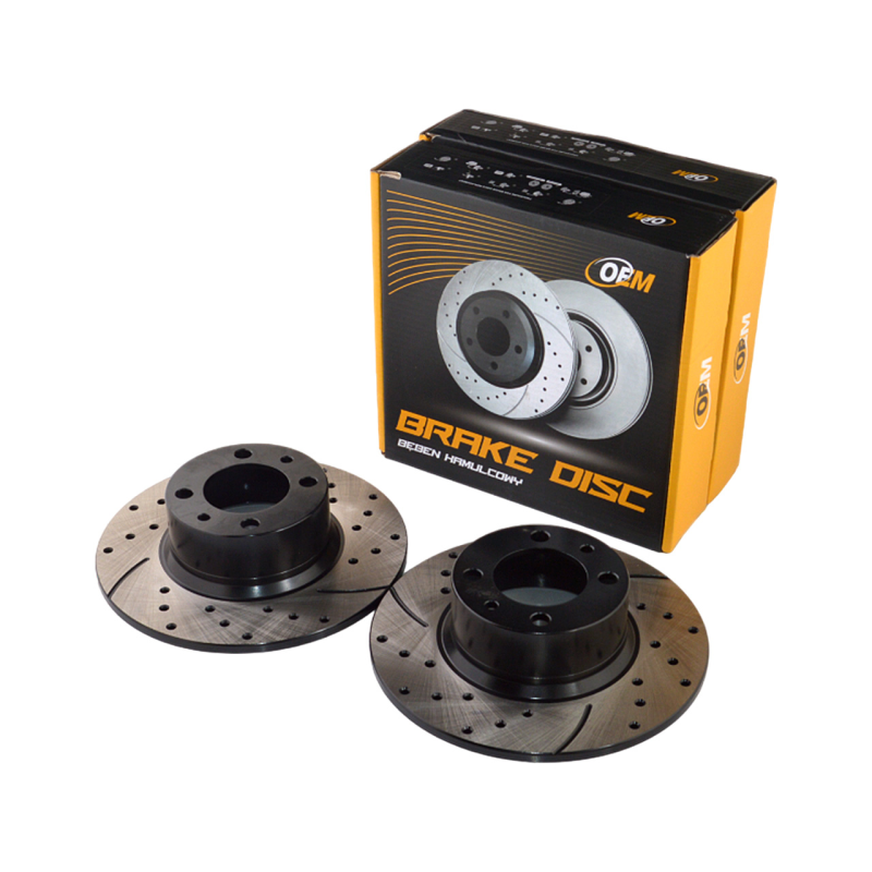 Диск тормозной передний ВАЗ 2101-07 перфорация GRAPHITE Line (спорт), компл. 2шт, ОЕМ