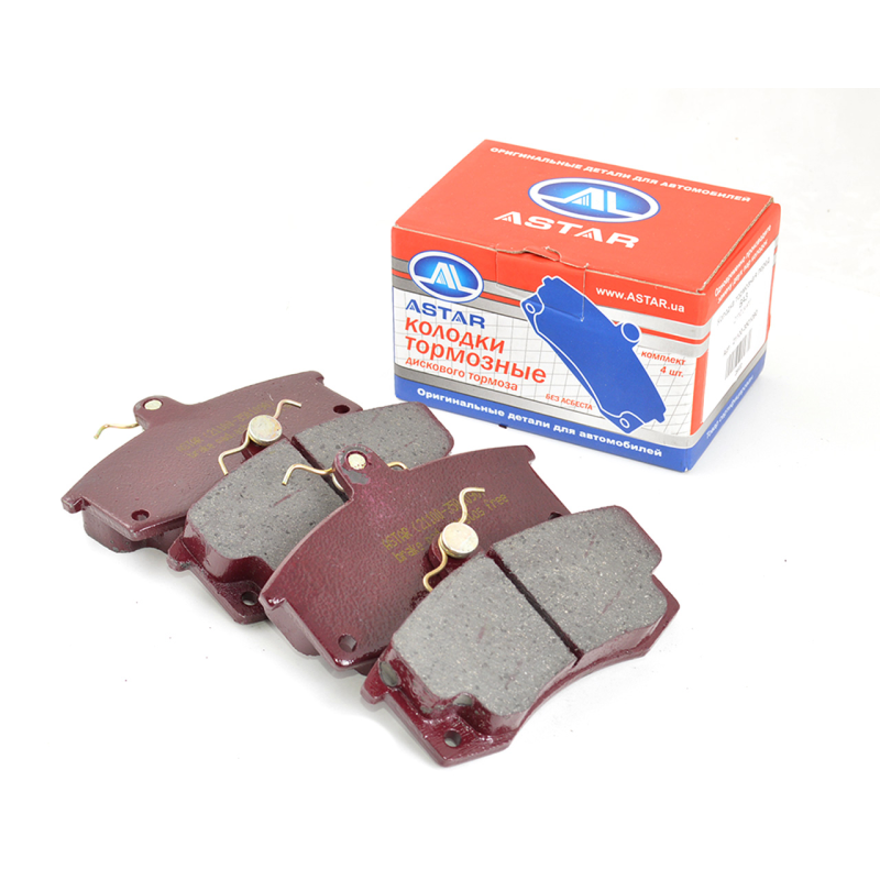 Колодка тормозная передняя ВАЗ 2110-15, 1117-19, 2170-72, 2190 (к-т 4 шт.) кор. уп. ASTAR Колодка тормозная передняя ВАЗ 2110-15, 1117-19, 2170-72, 2190 (к-т 4 шт.) кор. уп. ASTAR