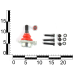 Опора шаровая ВАЗ 2123, с крепежом кор. уп., ASR EXTREME Опора шаровая ВАЗ 2123, с крепежом кор. уп., ASR EXTREME