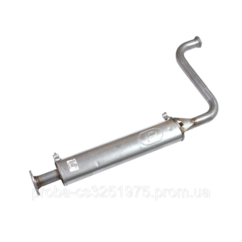 Резонатор ВАЗ 2110, 16 кл. до 2006 г.в., Евро-3, алюминизированный, POLMO Резонатор ВАЗ 2110, 16 кл. до 2006 г.в., Евро-3, алюминизированный, POLMO