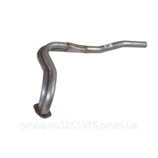 Труба приемная глушителя ВАЗ 2121 длинная лодка, алюминизированная, POLMO