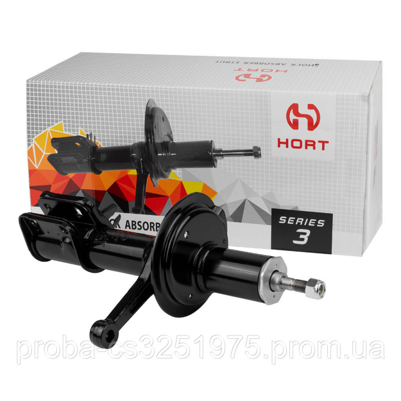 Амортизатор передний (стойка левая разборная) (мас.) ВАЗ 2110-12 (HORT) Амортизатор передний (стойка левая разборная) (мас.) ВАЗ 2110-12 (HORT)