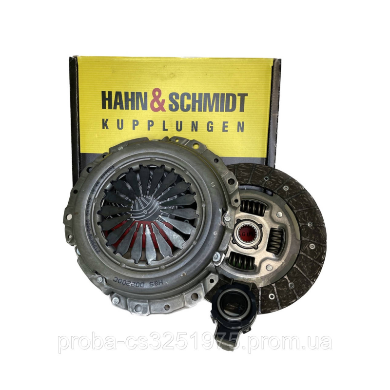 Комплект сцепления ВАЗ 2110-12, (диск нажимной, ведомый, подшипник) кор. уп., HAHN&SCHMIDT