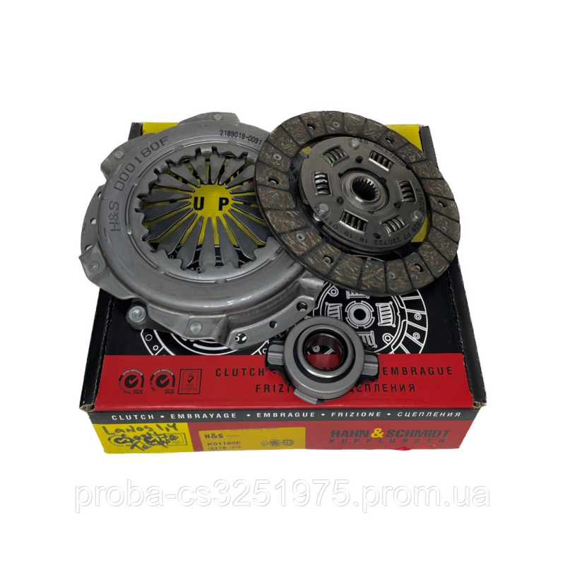 Комплект сцепления DAEWOO LANOS 1.4, Sens, ЗАЗ 1102-03(диск нажимной, ведомый, подшипник)HAHN&SCHMIDT