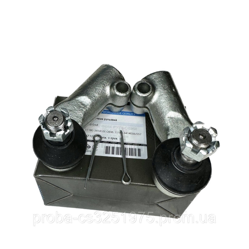 Наконечник рулевой ВАЗ 1117-19, (лев. + прав.) наружный, с крепежом, кор. уп. ASR Наконечник рулевой ВАЗ 1117-19, (лев. + прав.) наружный, с крепежом, кор. уп. ASR