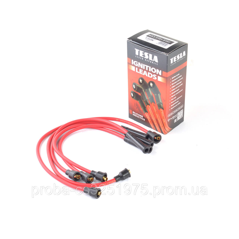 Провод высоковольтный ВАЗ 2101-07, карб. к-т., суп/силикон, TESLA Провод высоковольтный ВАЗ 2101-07, карб. к-т., суп/силикон, TESLA