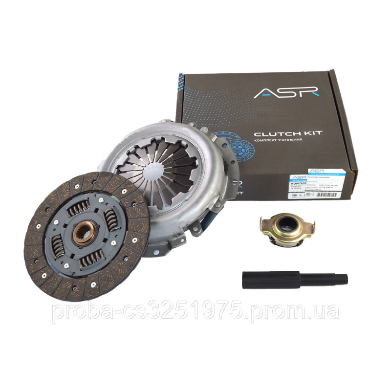 Комплект сцепления ВАЗ 2170-72, 1117-19, 2190-92 (2110-12 усил.)( диск нажимной, ведомый, подшипник) ASR