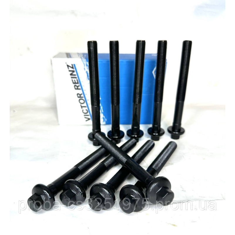 Болт ГБЦ ВАЗ 2101-07, 2121-214, 2123, М12х115 (ш. 1,25) н/о под шестигранник (к-т 10 шт), VICTOR REINZ Болт ГБЦ ВАЗ 2101-07, 2121-214, 2123, М12х115 (ш. 1,25) н/о под шестигранник (к-т 10 шт), VICTOR REINZ