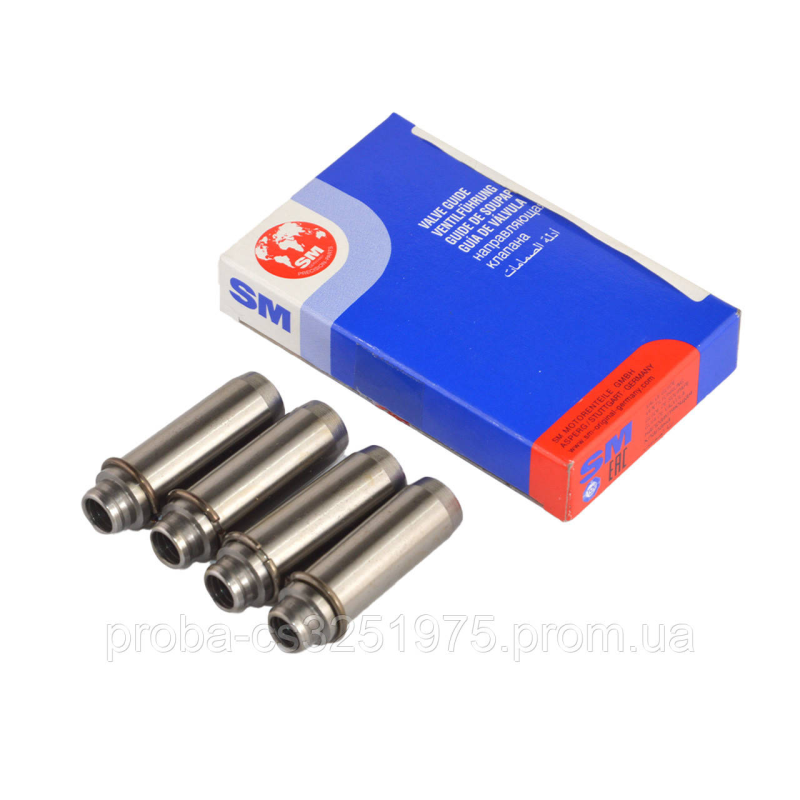 Втулка направляющая клапана ВАЗ 2101-07, 21213, 21214 выпуск (к-т 4 шт.), в уп. SM Втулка направляющая клапана ВАЗ 2101-07, 21213, 21214 выпуск (к-т 4 шт.), в уп. SM