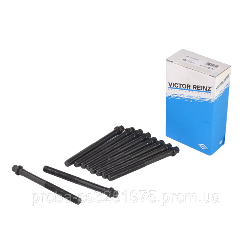 Болт ГБЦ ВАЗ 2108-099, М12х135 (ш. 1,25) н/о под звездочку (к-т 10 шт.), VICTOR REINZ