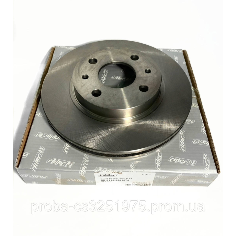 Диск тормозной ВАЗ 2110, 2111, 1117 передний R13 (Rider) «вентилируемый“ Диск тормозной ВАЗ 2110, 2111, 1117 передний R13 (Rider) «вентилируемый“